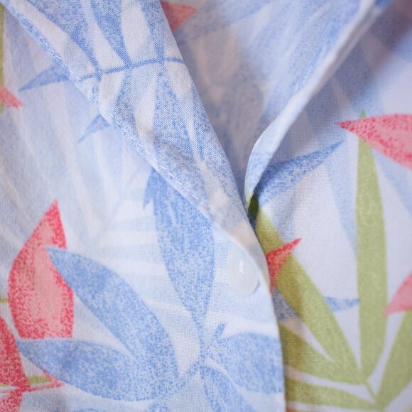 Pastel Tropical Shirt Cathy Daniels Resortwear Dadcore Blouse | Light Spring - Picture 4 of 8